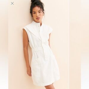 Denim Moto Mini Dress